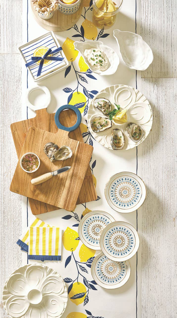 Wood Board with Enamel Handle - Large - White
