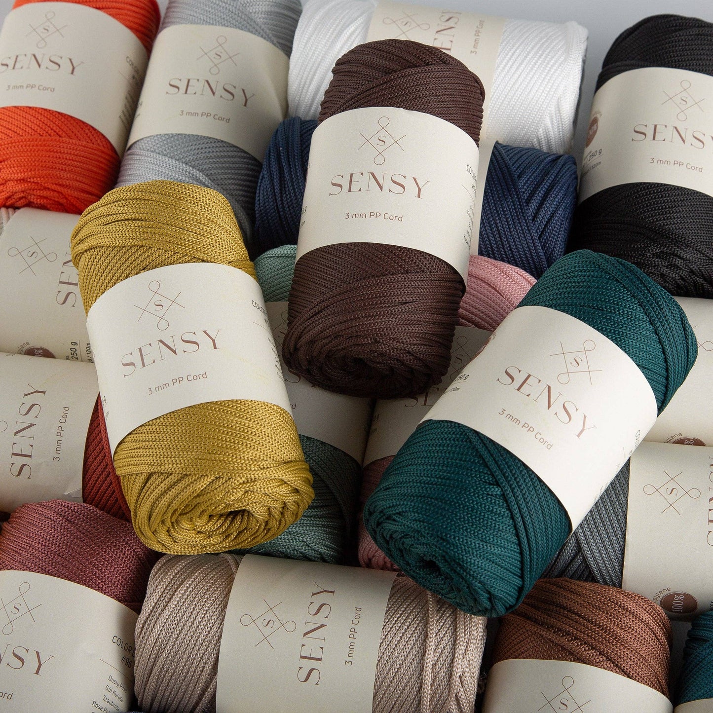 Sensy Premium 3mm - 131 yards 100% Polyester Macrame Cord