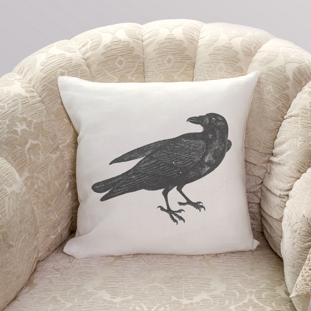 Crow Pillow Cover