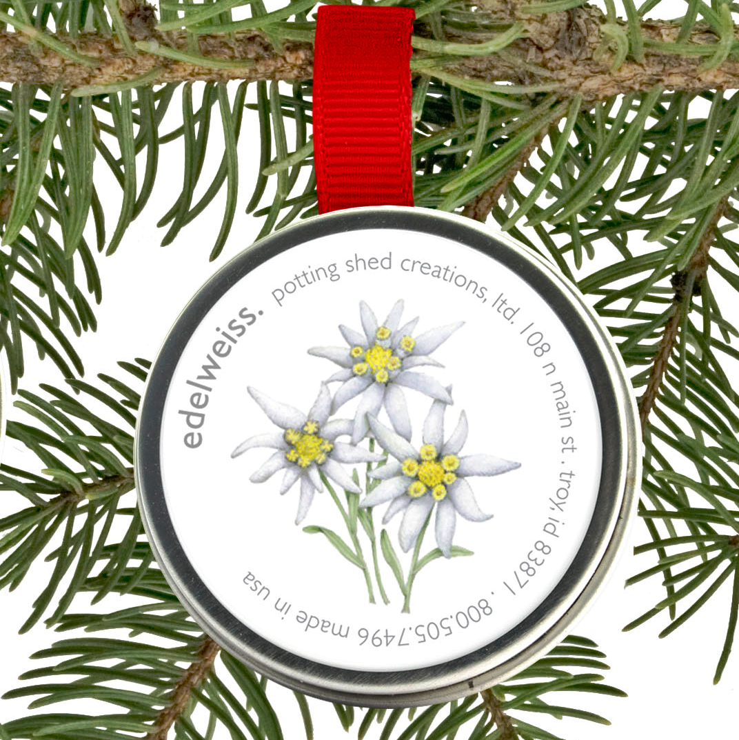 Garden Sprinkle Ornaments | Christmas Edelweiss ornament