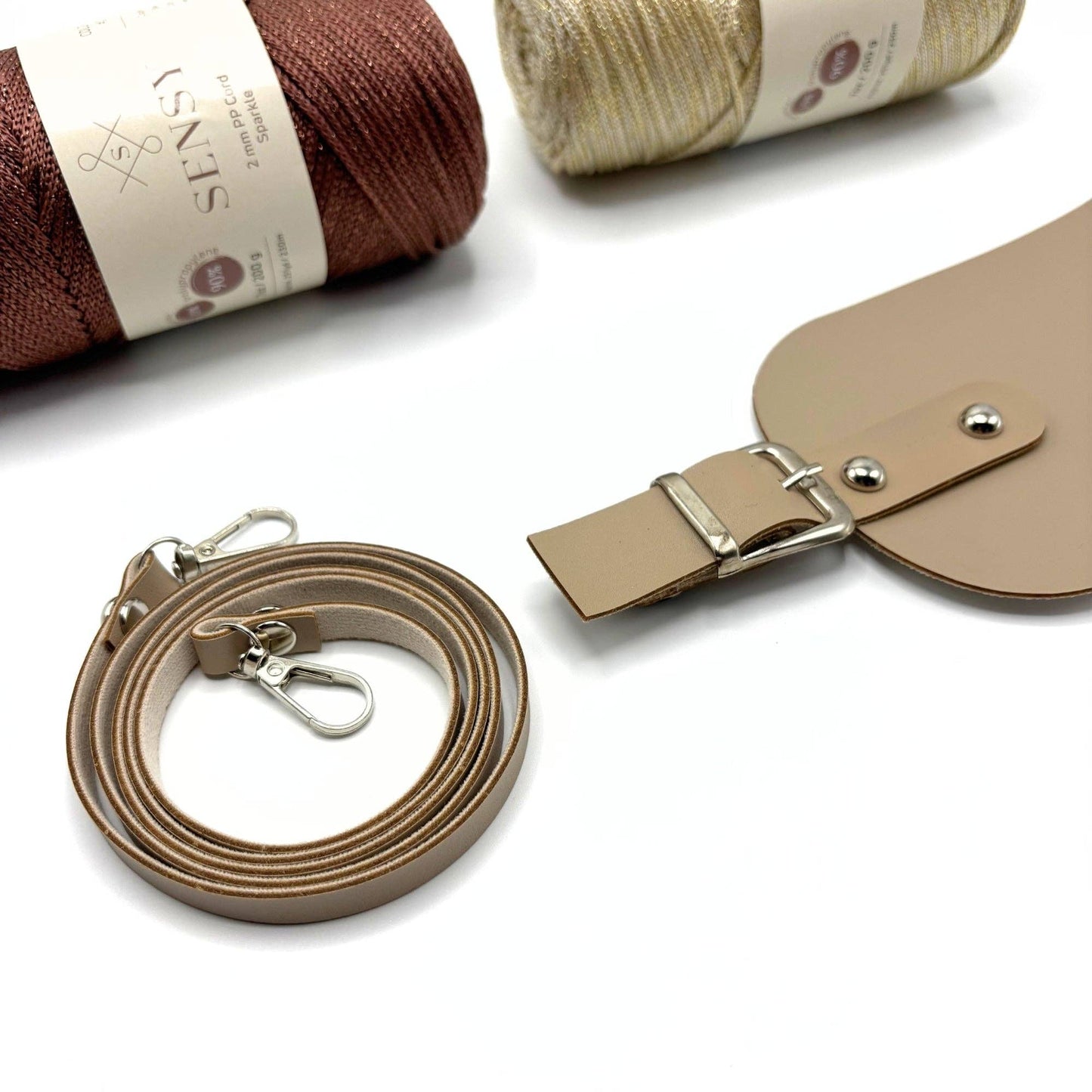 PU Leather Phone Bag Kit with Strap