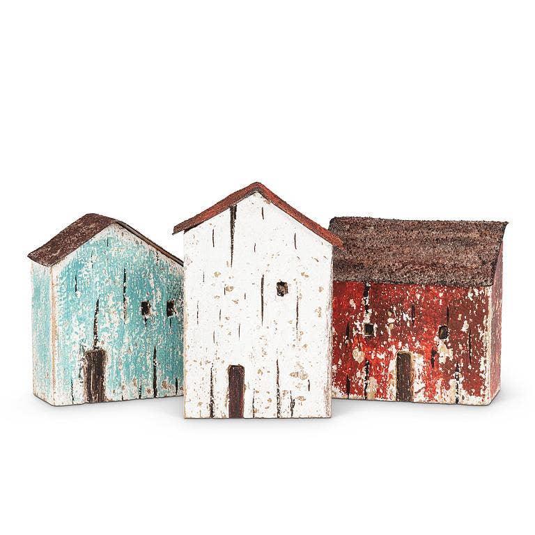 Mini Seaside House-Light Blue-3"H