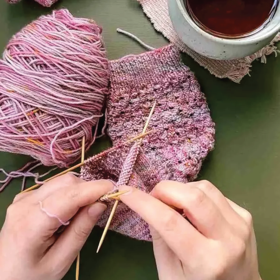 3 Week Intermediate Sock Knitting Class: $75