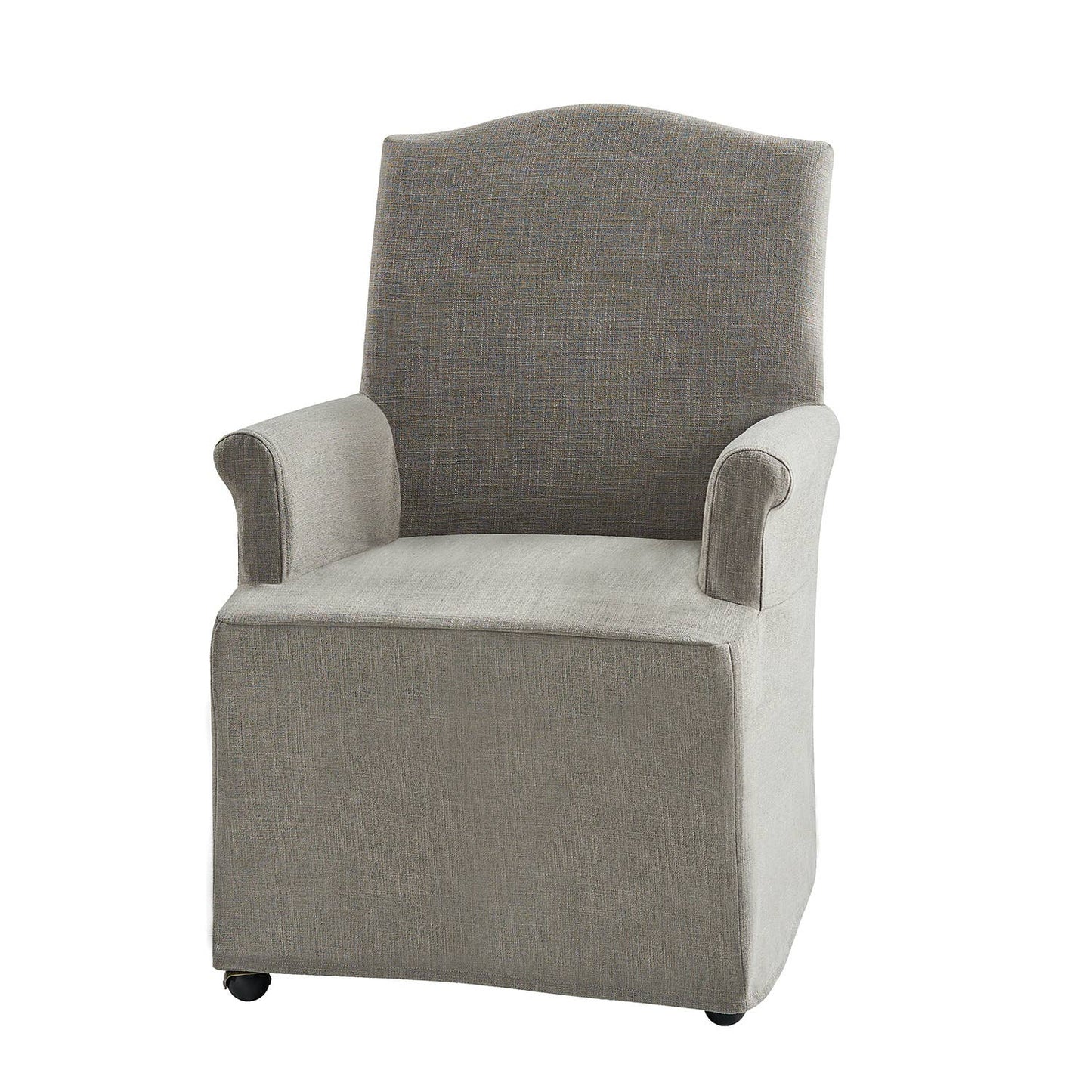 Kanrad Slipcover Dining Chair with Casters