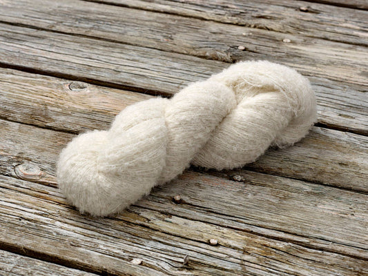 Undyed Yarn: Alpaloop Lace Boucle Knitting Yarn
