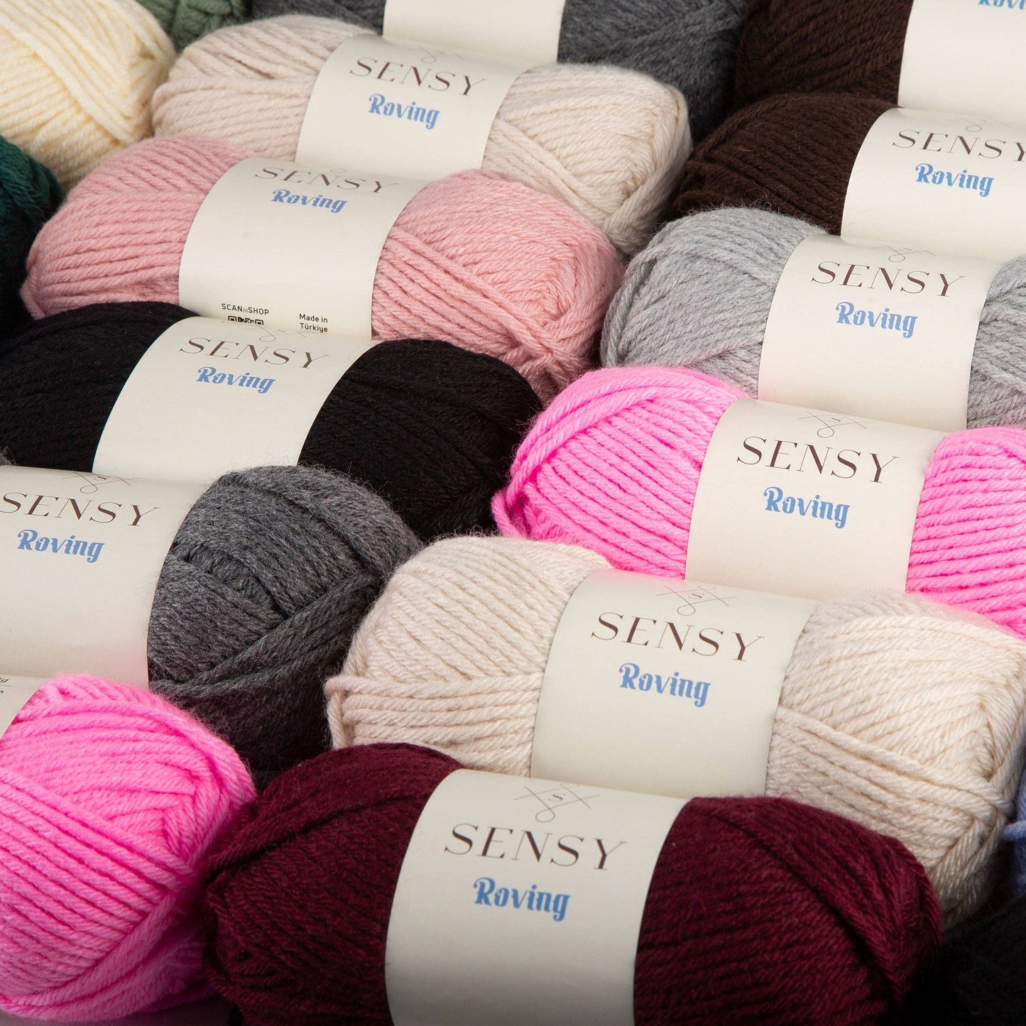 Sensy Roving Yarn, 3.5 oz, 132 Yards, Gauge 5 Bulky