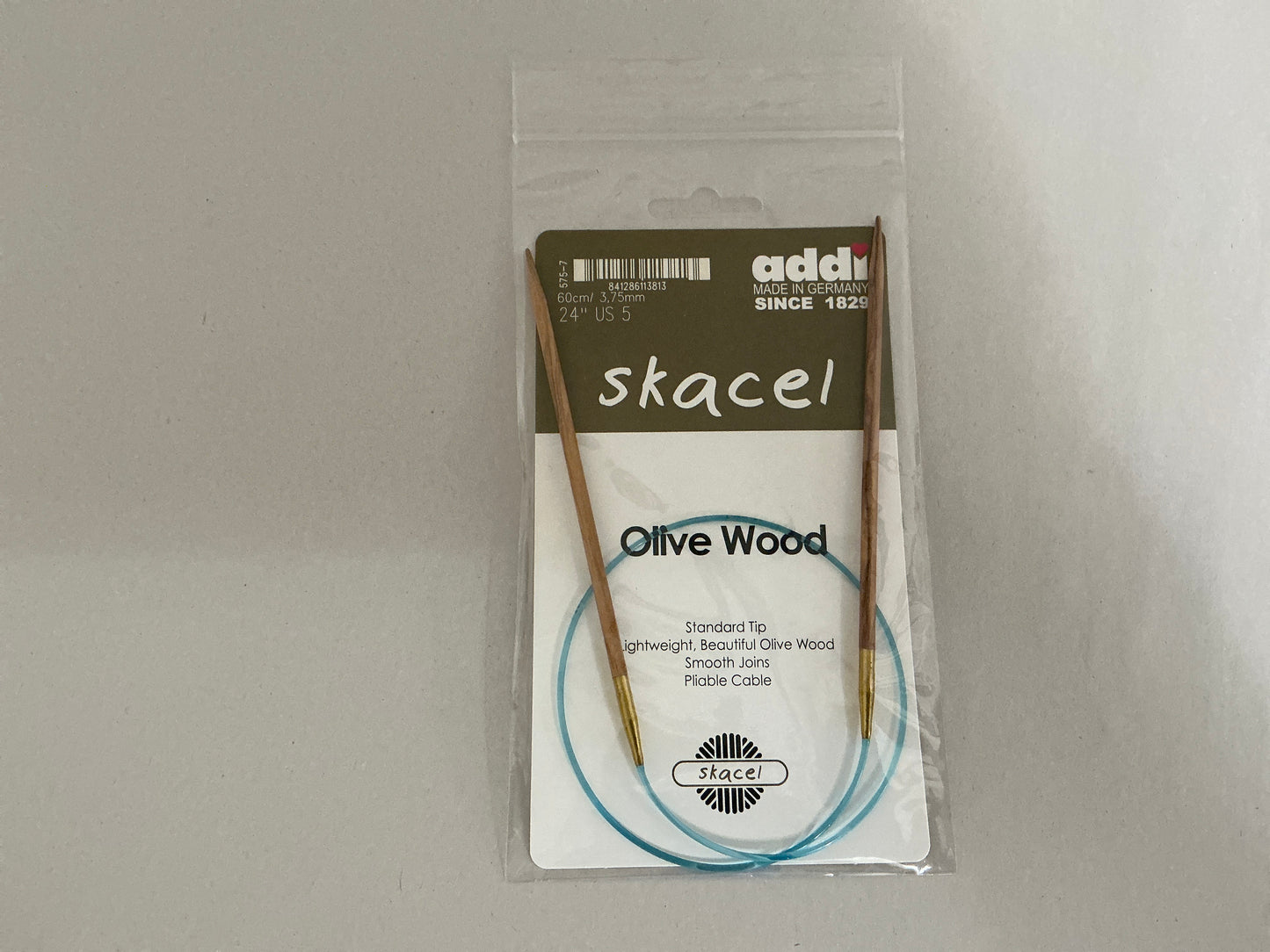 Skacel by Addi- Olive Wood Circular Needles 24”