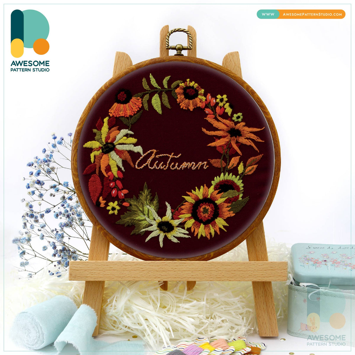 Autumn Embroidery Kit
