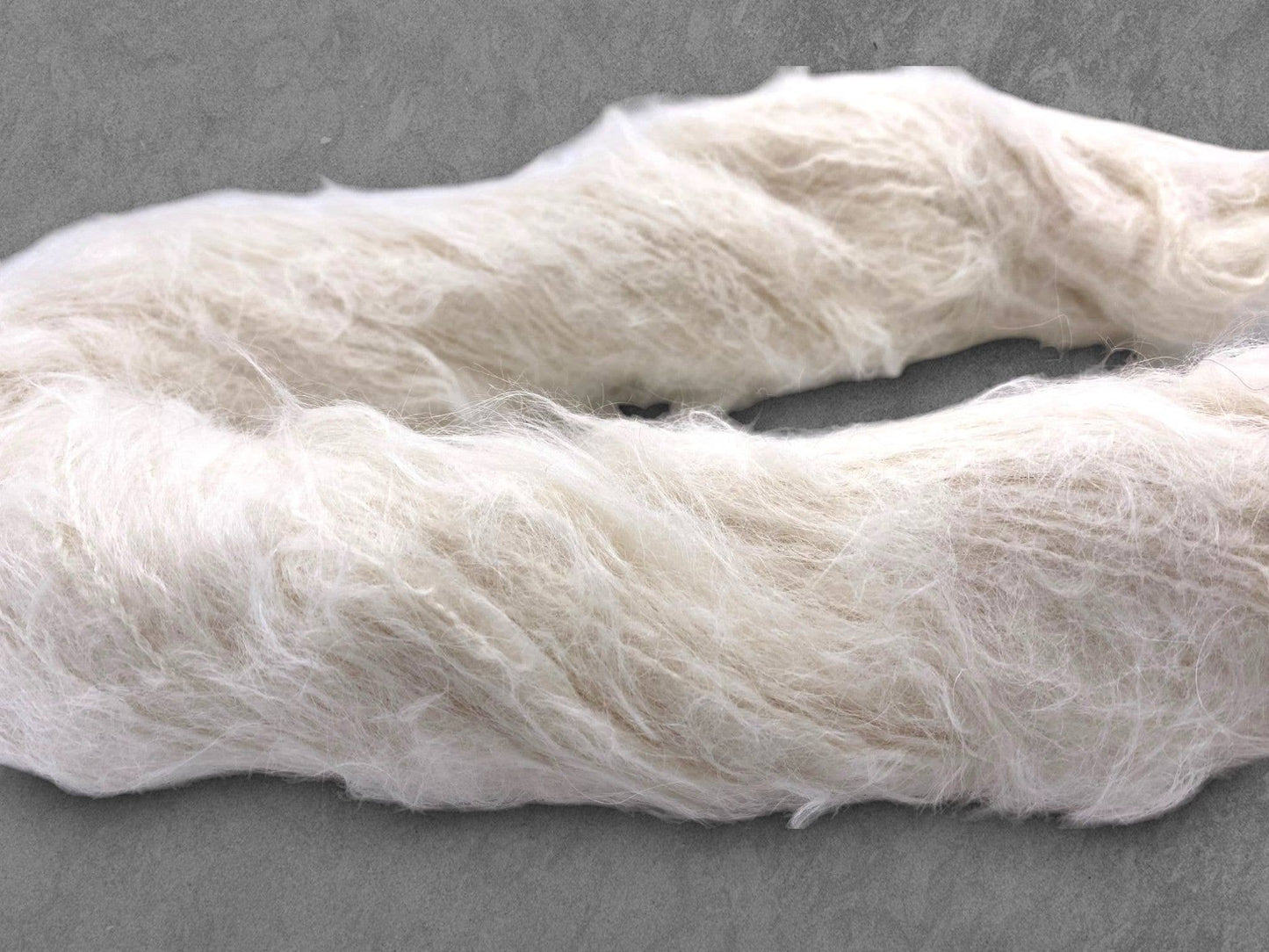 Undyed Yarn: Brushed Suri Knitting Yarn