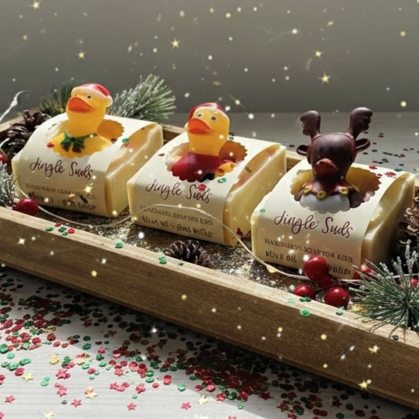 Jingle Suds Holiday Handmade Soap Bar for Kids SEASONAL
