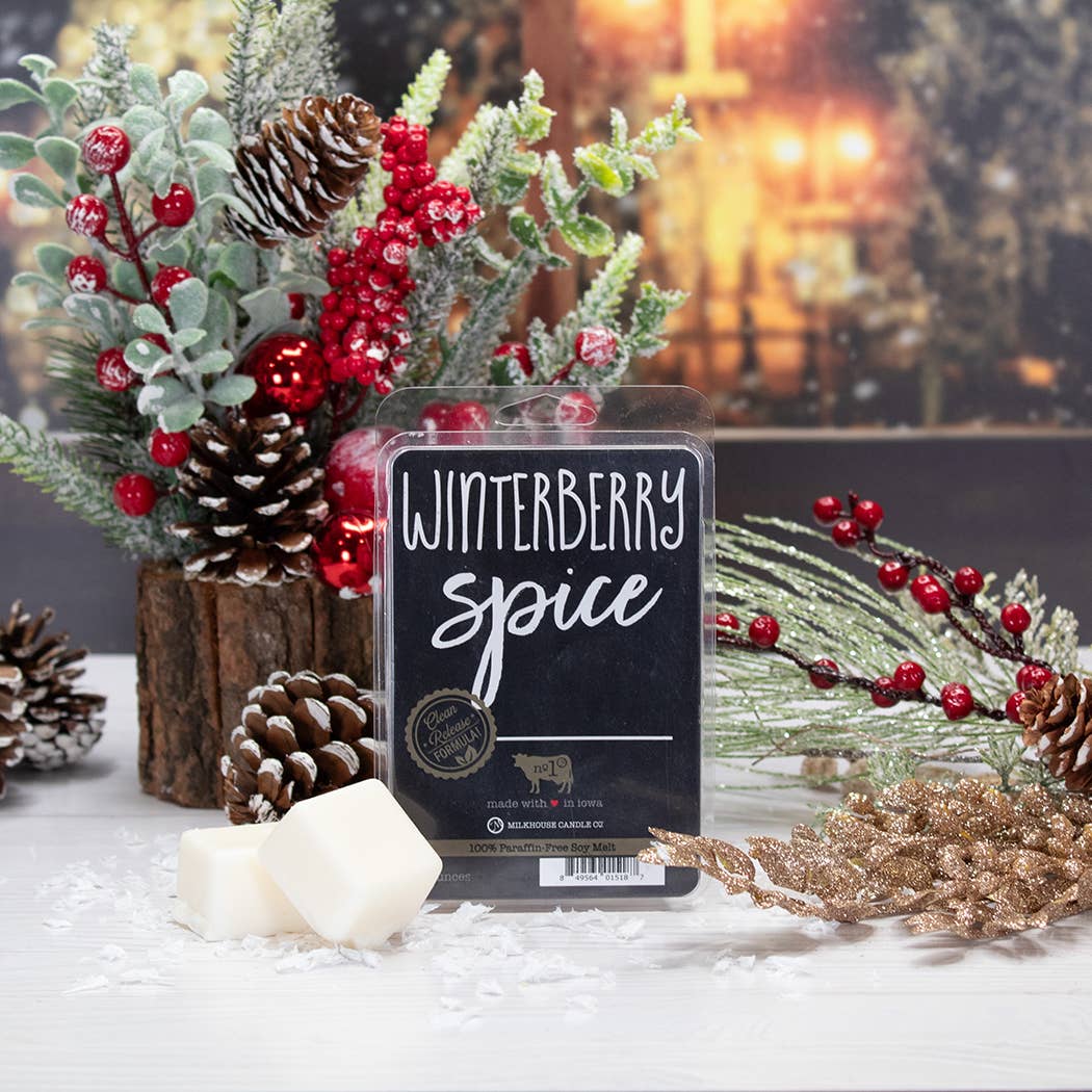 5.5 oz Wax Melts Christmas: Winterberry Spice