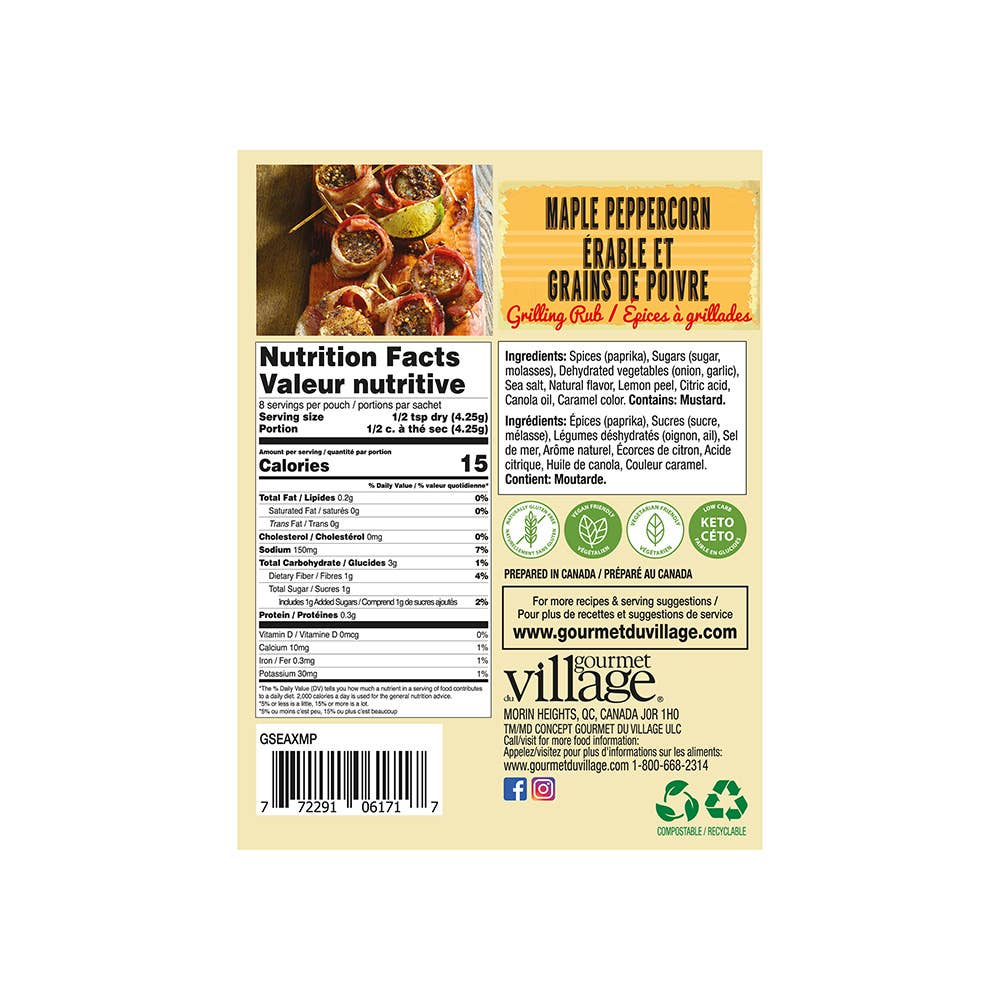 Seas. Maple Peppercorn Recipe Box