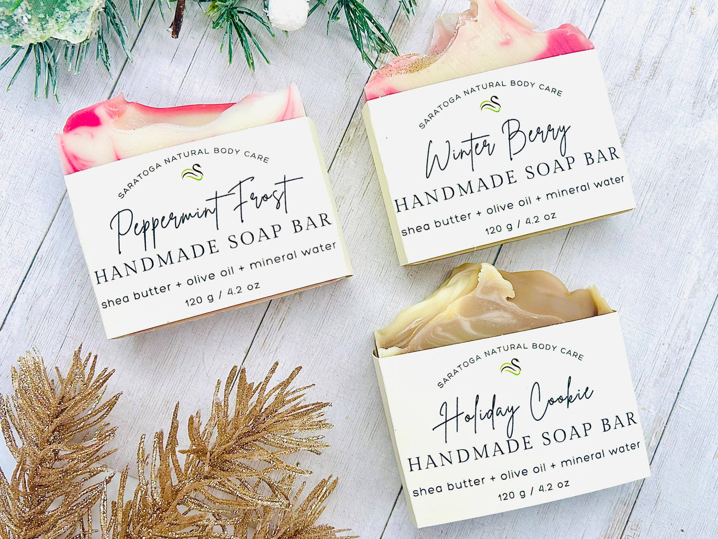 Winter Berry Handmade Soap Bar SEASONAL VEGAN HOLIDAY