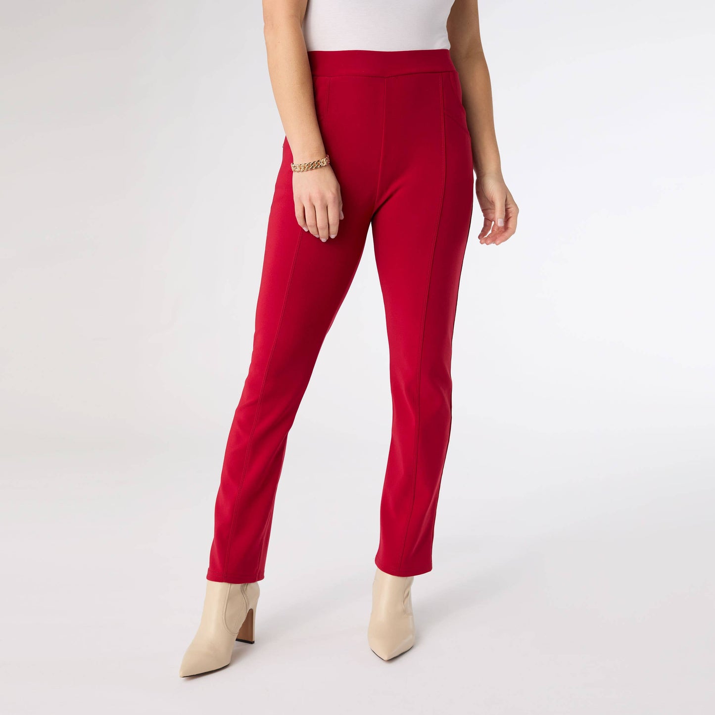 Georgie Front Seam Bottom with Rivet Detail - Christmas