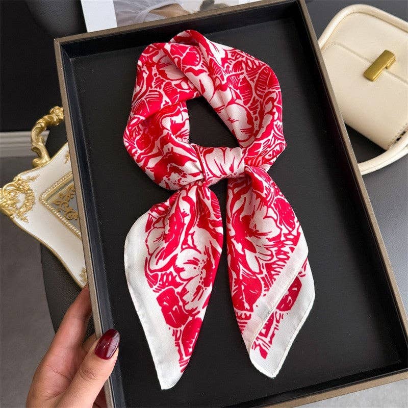 Fashion Print Square Scarf