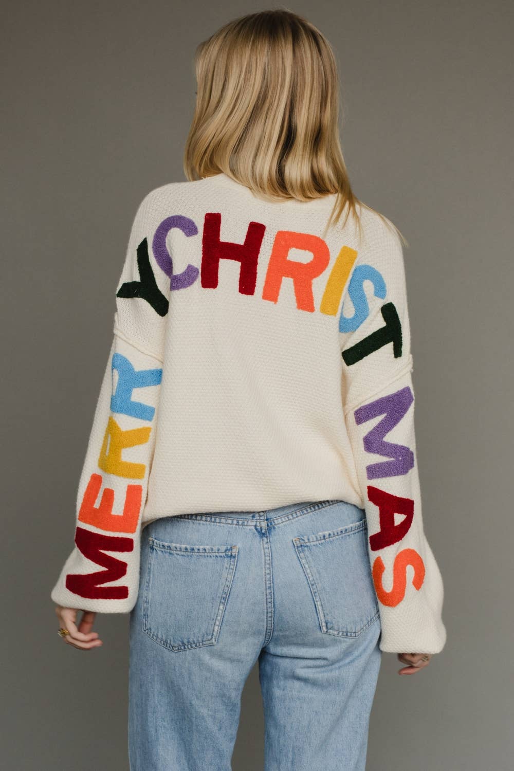 Ivory Merry Christmas Sweater