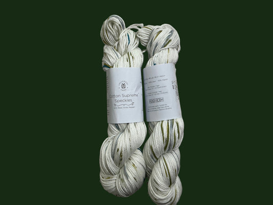 Universal Yarn-Cotton Supreme Speckles-Green Bean 1006