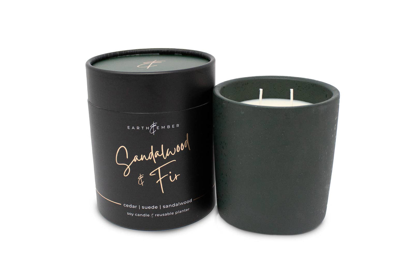 Earth & Ember 13 oz Candle: Sandalwood & Fir