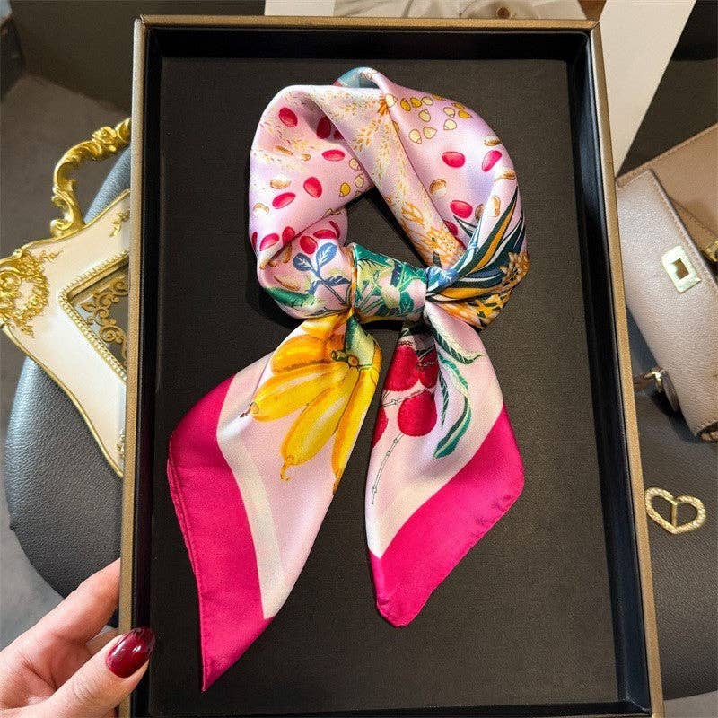 Fashion Print Square Scarf