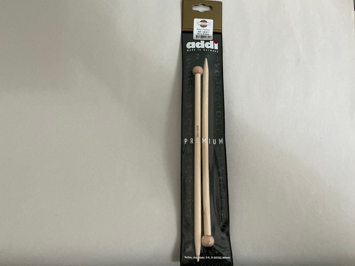 Skacel by Addi- 10” Bamboo Knitting Needles