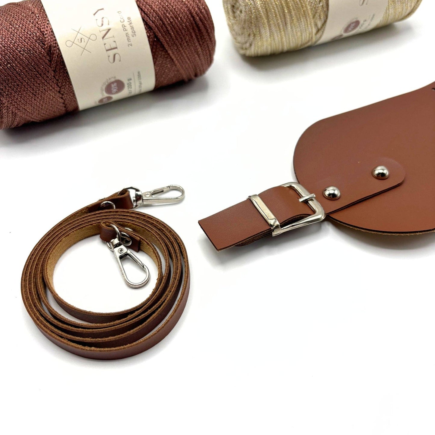 PU Leather Phone Bag Kit with Strap