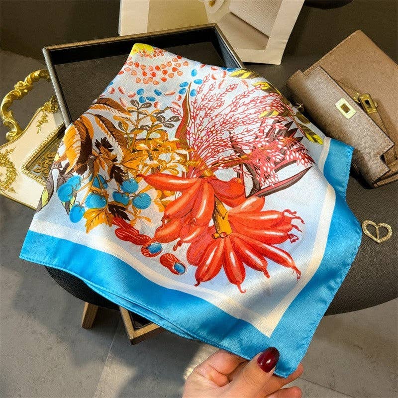 Fashion Print Square Scarf