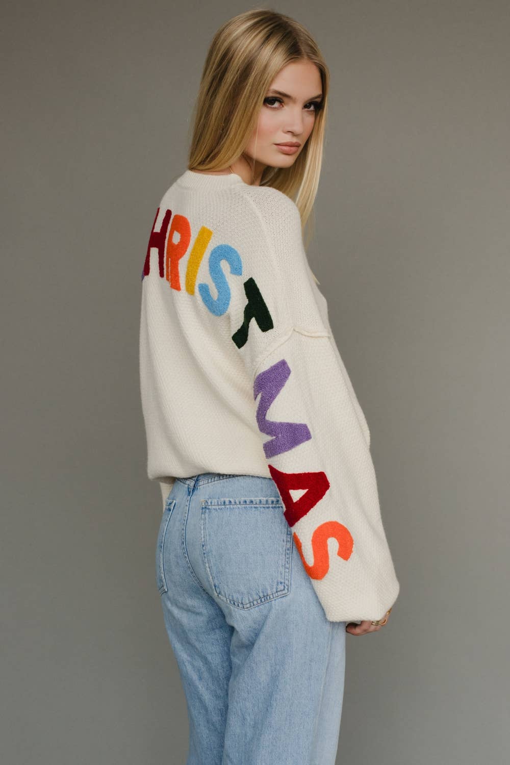 Ivory Merry Christmas Sweater