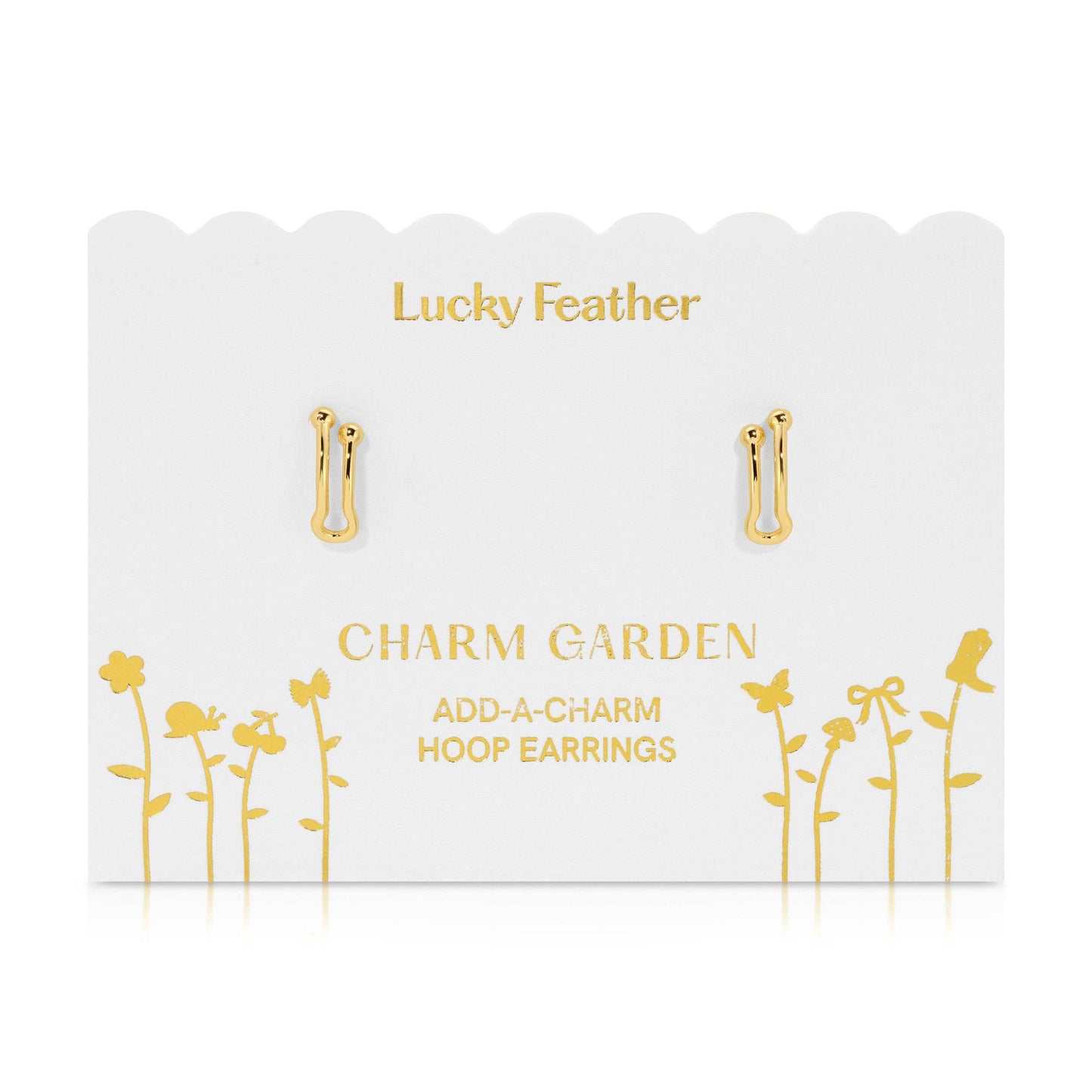Charm Garden Add-A-Charm Gold Hoop Earrings