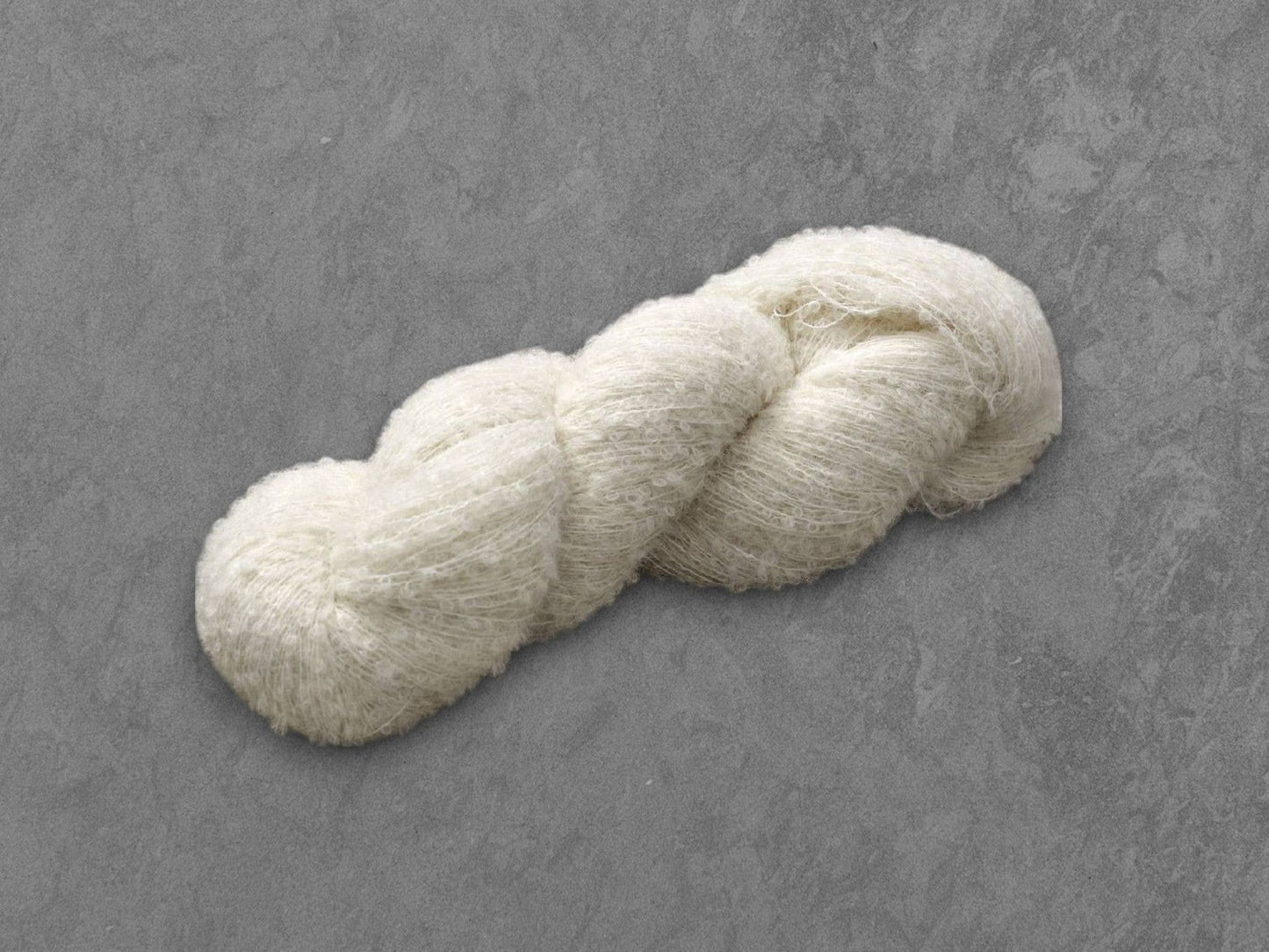 Undyed Yarn: Alpaloop Lace Boucle Knitting Yarn