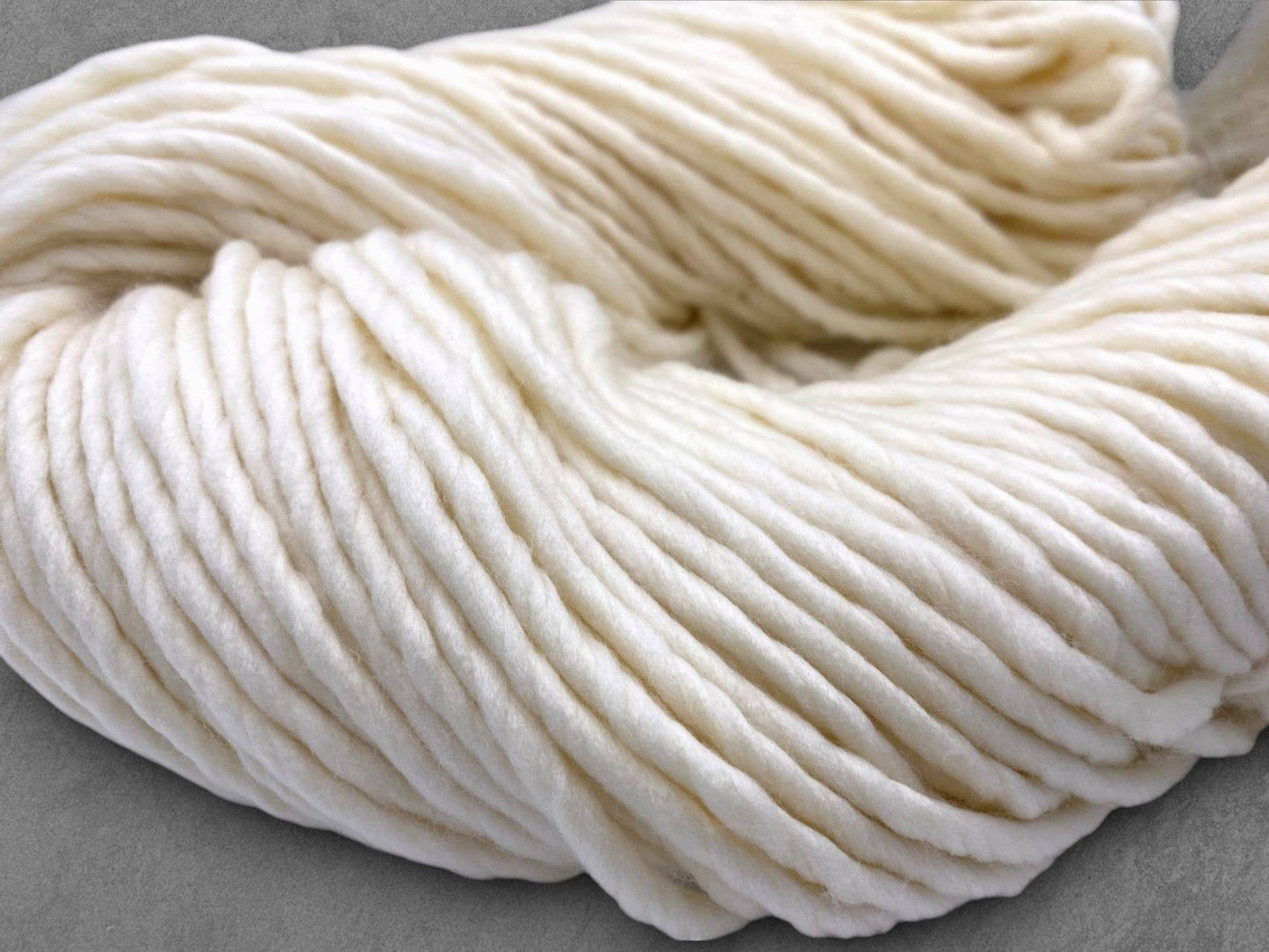Undyed Yarn: Marshmallow Merino Super Bulky Knitting Yarn
