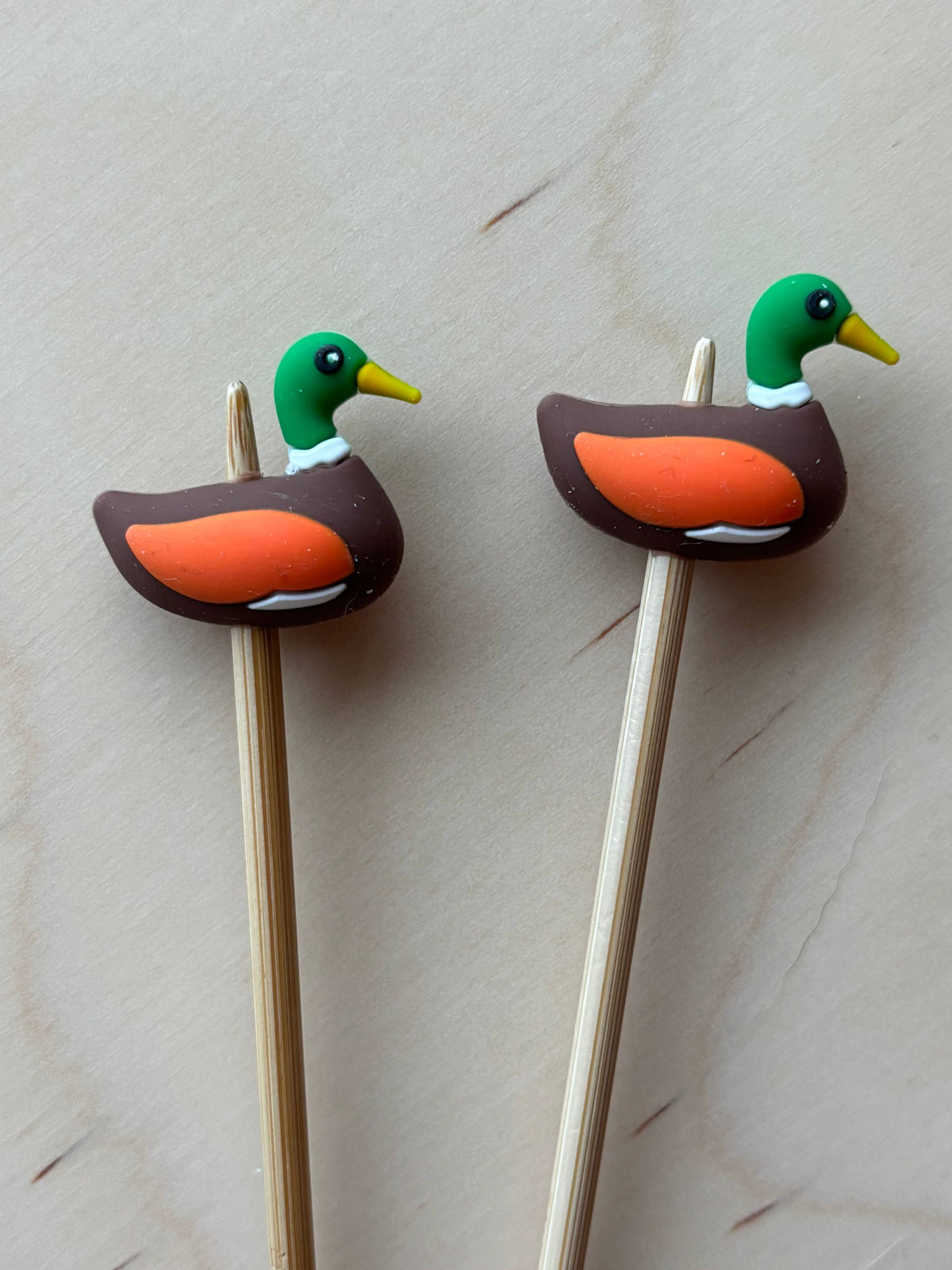 Knitting Needle Point Protectors - Duck v3