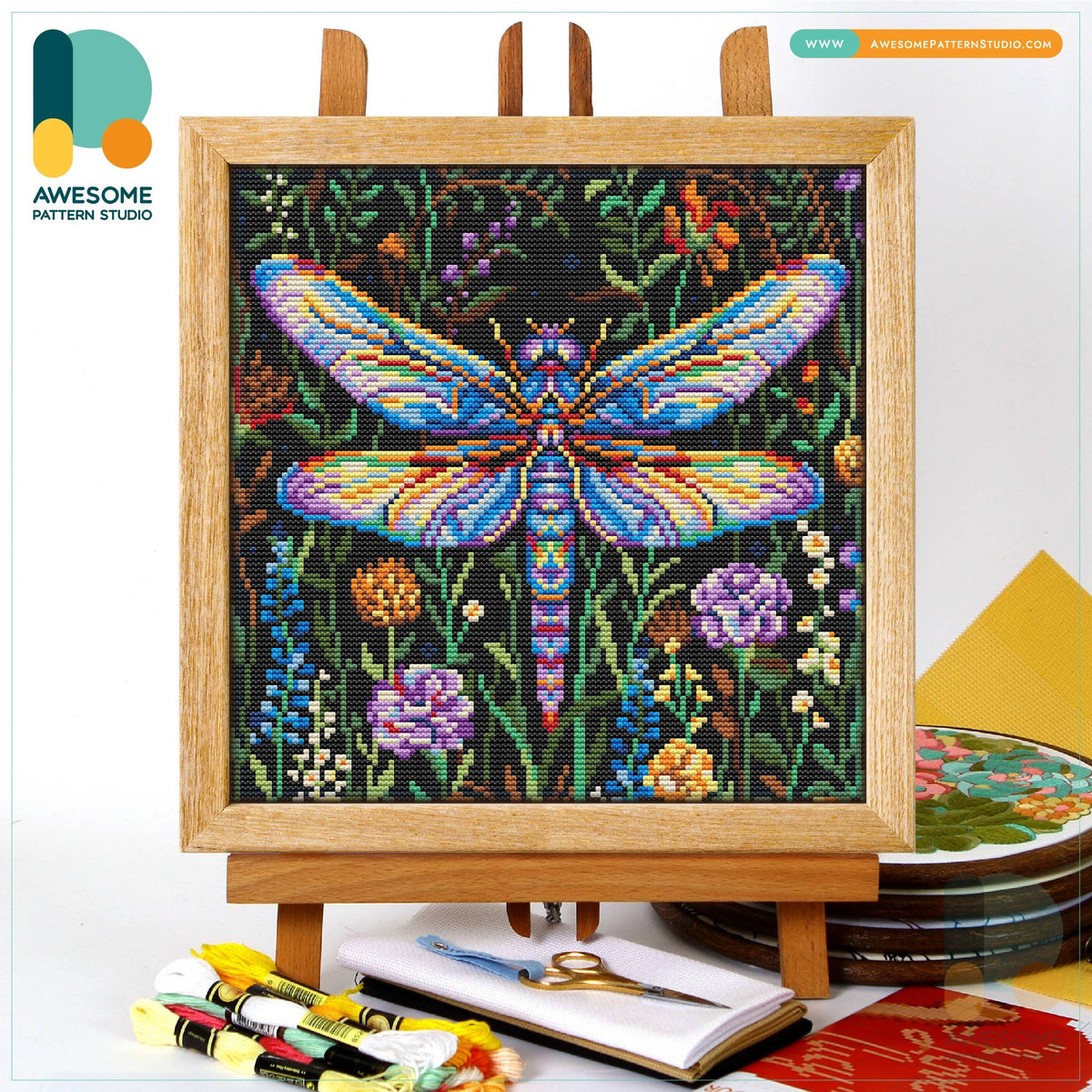 CS2614-1 Dragonfly, Counted Cross Stitch Kit