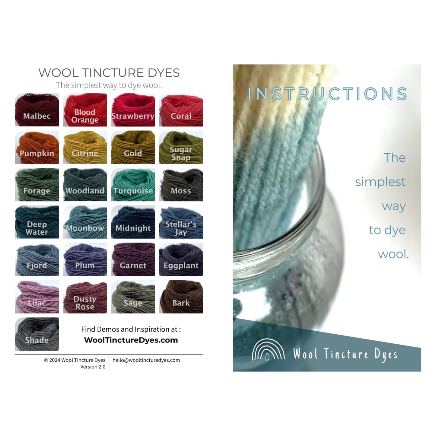 Instruction Sheets - Complete Dyeing Guide