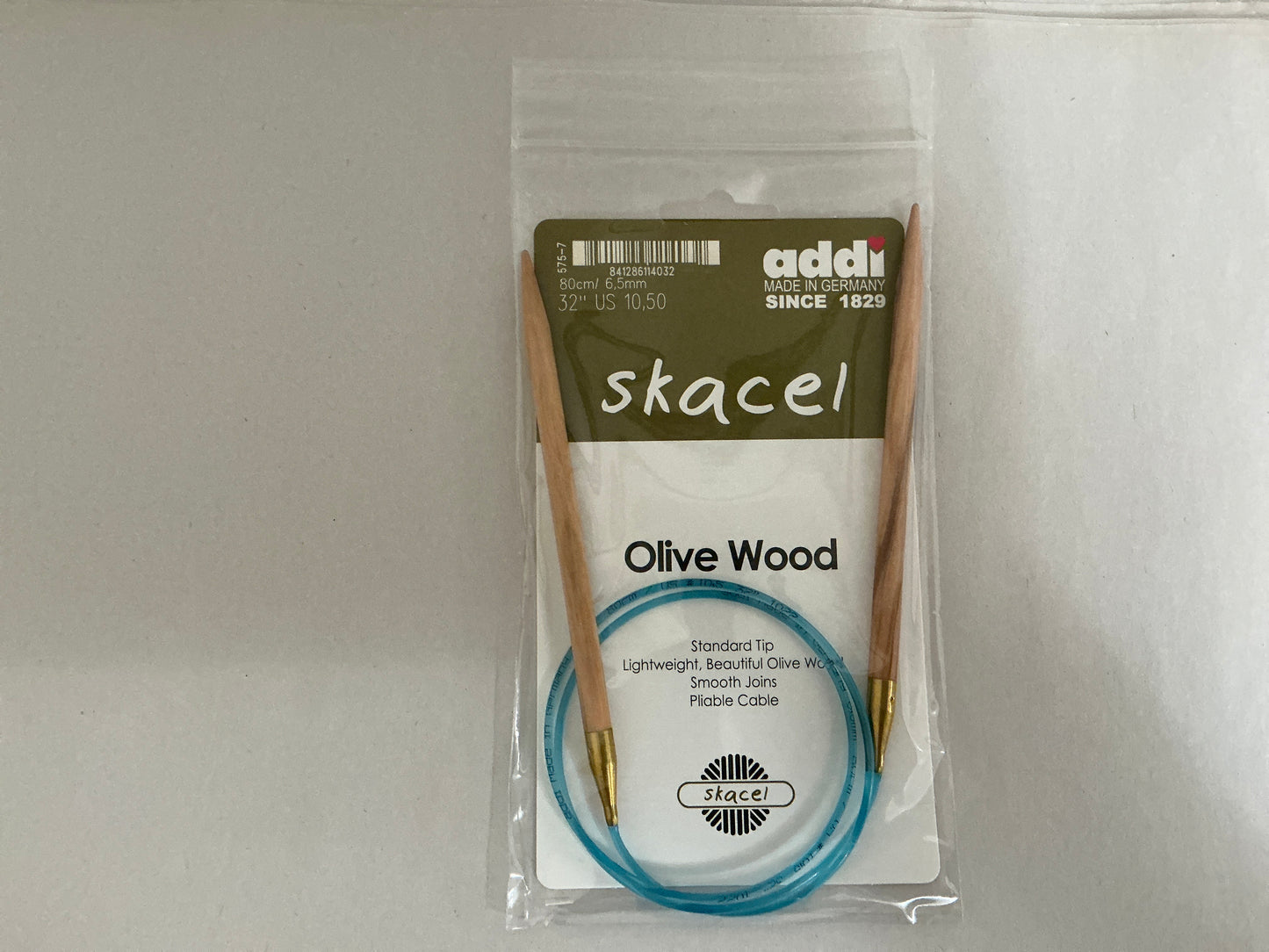 Skacel by Addi- Olive Wood Circular Needles 32”