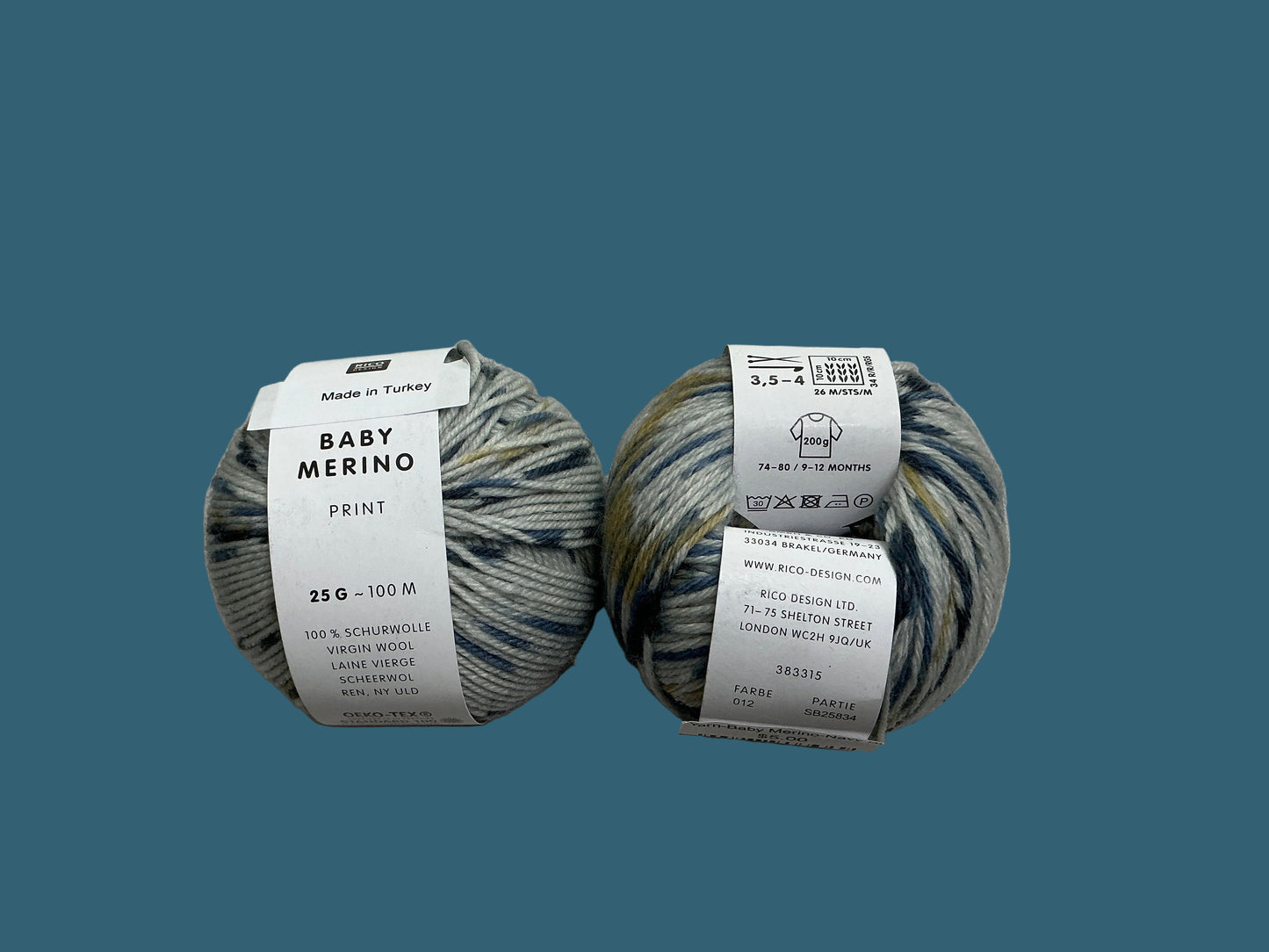 Universal Yarn-Baby Merino-Navy Blue-Vanilla