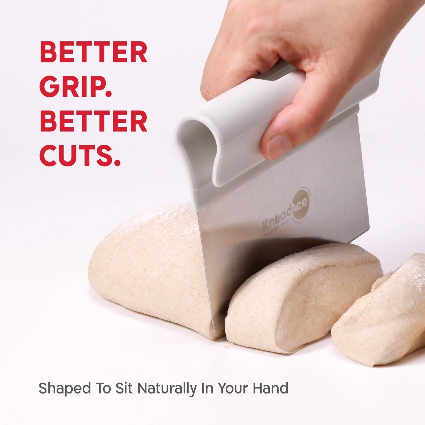 KneadAce Bench Scraper and Baker's Brush