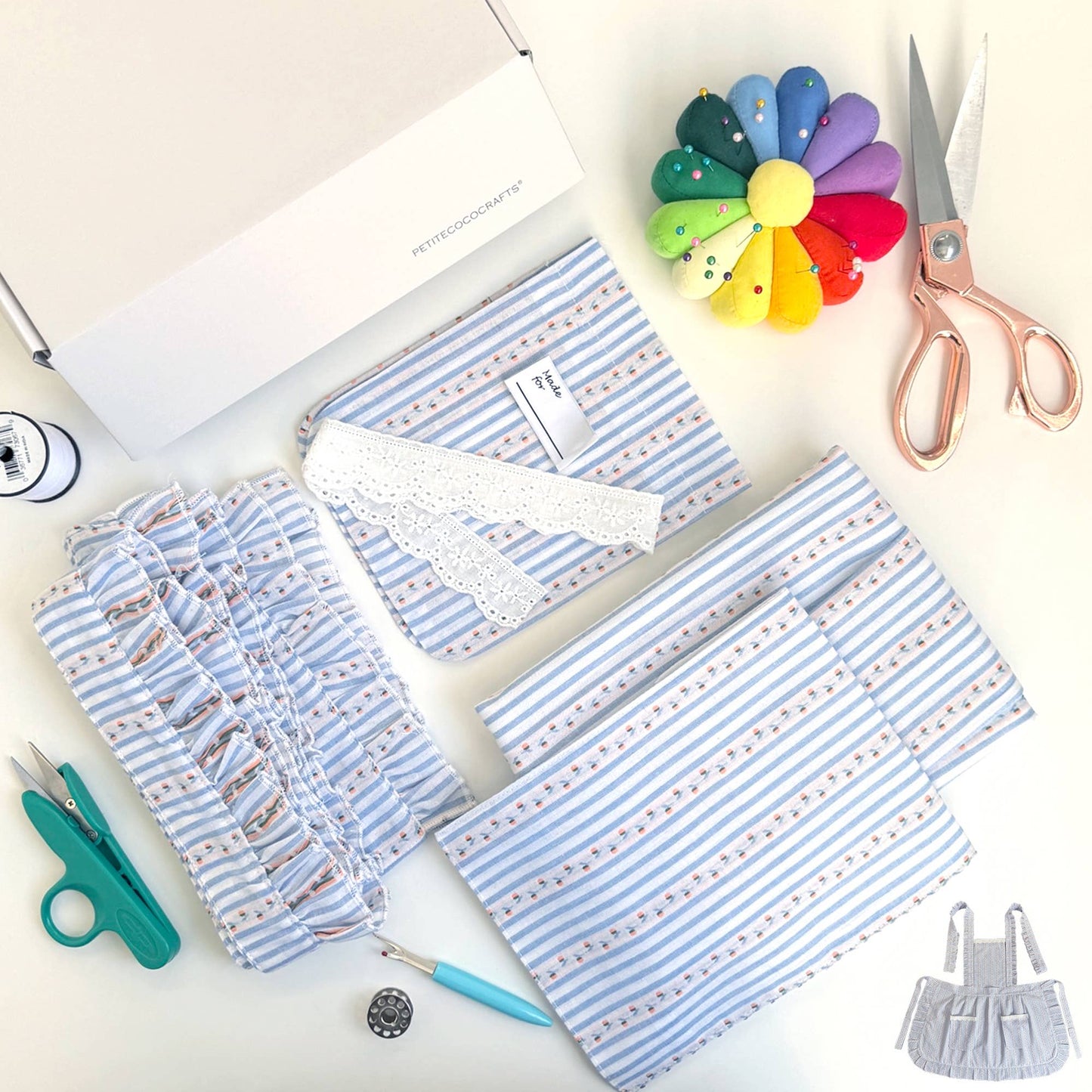 DIY Sewing Kit – Vintage Apron Craft Box (Lv.2)