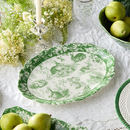 Le Jardin Oval Platter 16in x 12in