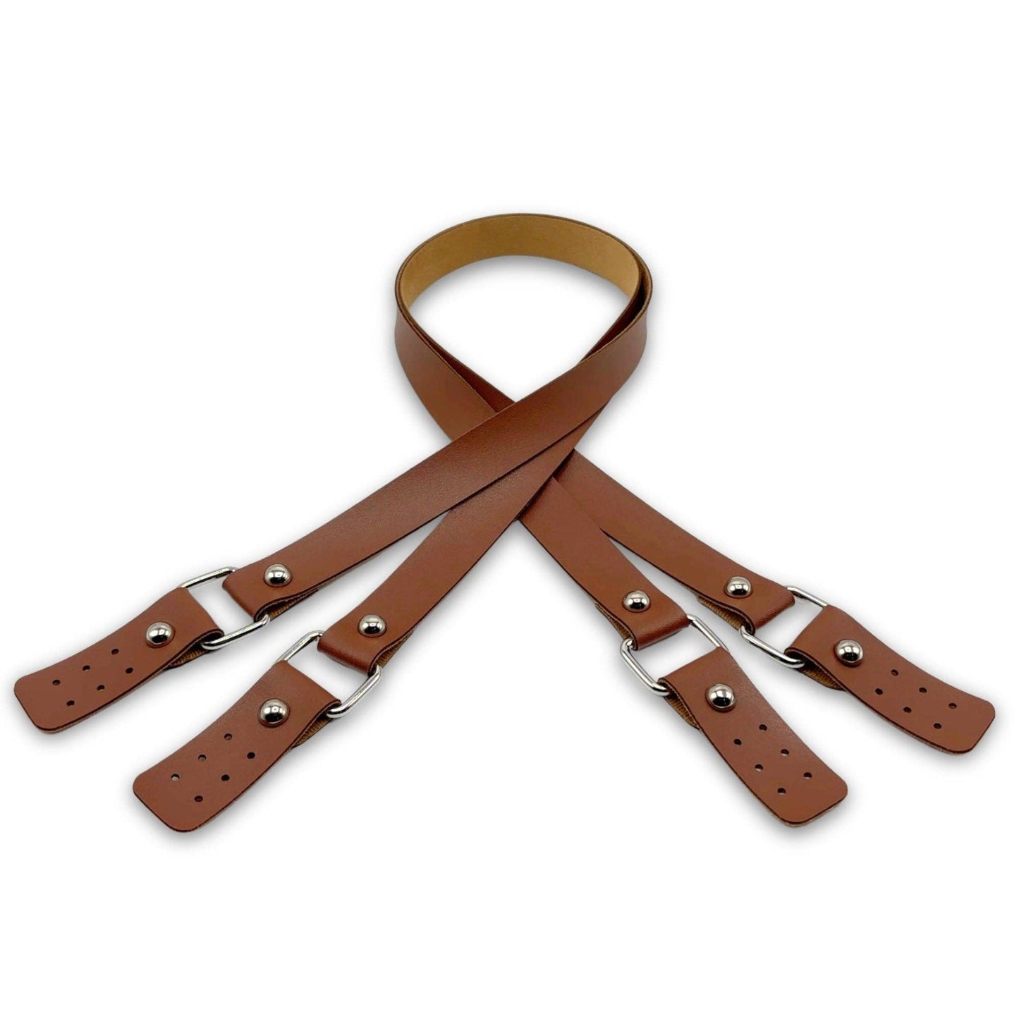 PU Leather Long Bag Strap (80 Cm) (2 Pieces)