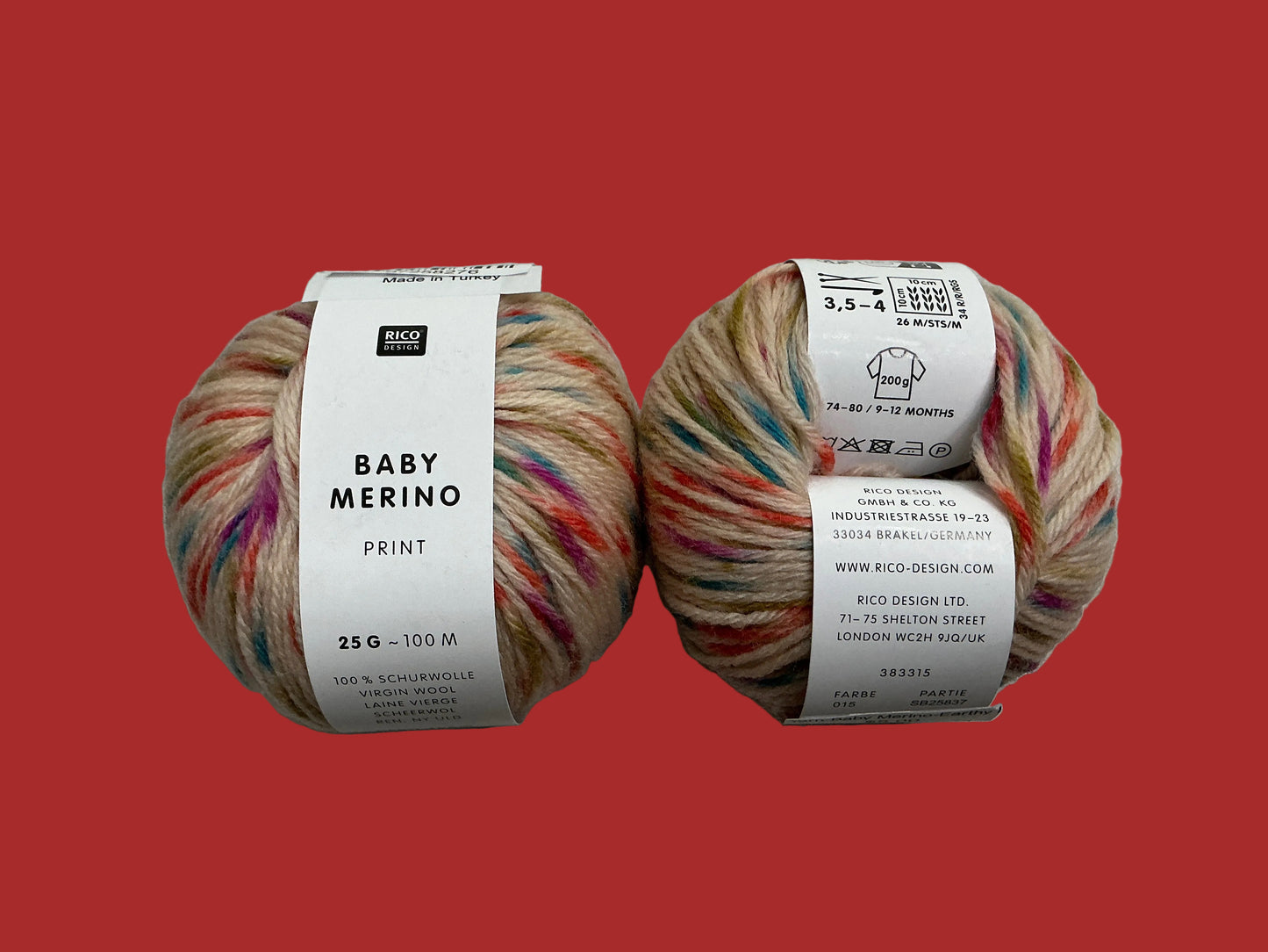 Universal Yarn-Baby Merino-Earthy Multi Color