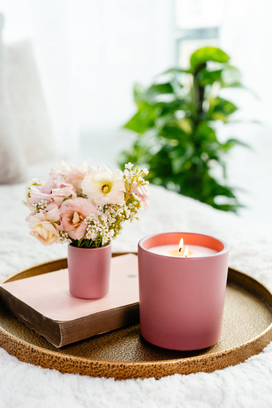 Earth & Ember 13 oz Candle: Cashmere Blush
