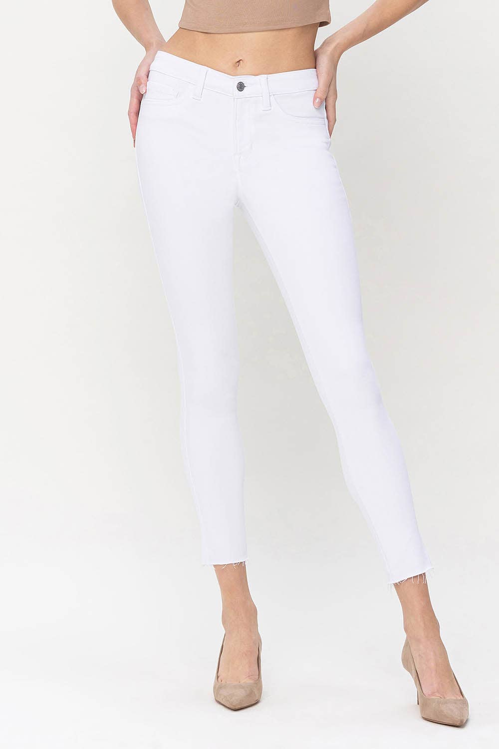MID RISE SUPER SOFT ANKLE SKINNY JEANS F5141