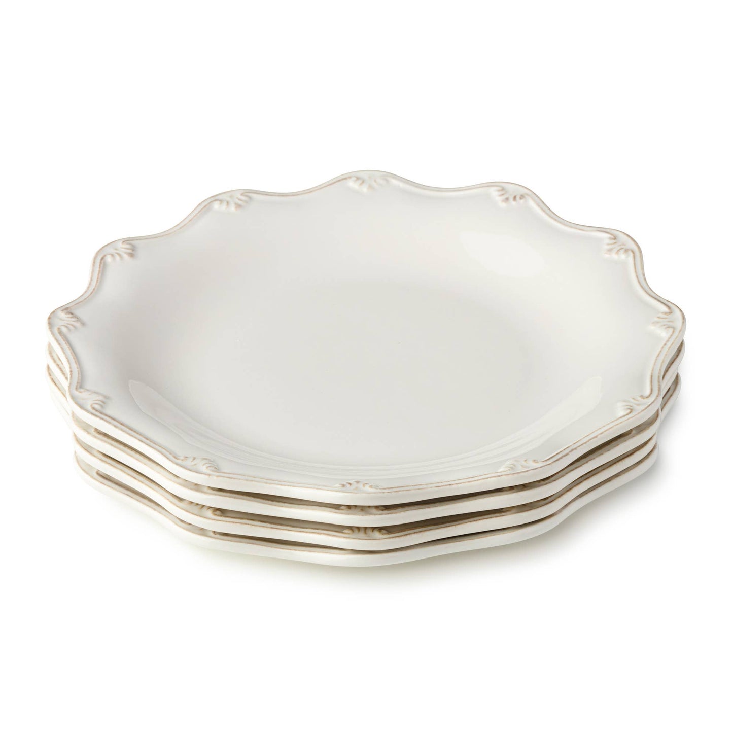 Heritage Scroll Dinner Plate – Classic Curves in Stoneware