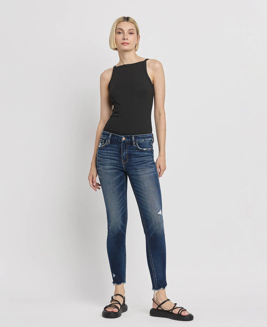 MID RISE ANKLE SKINNY JEANS F5555