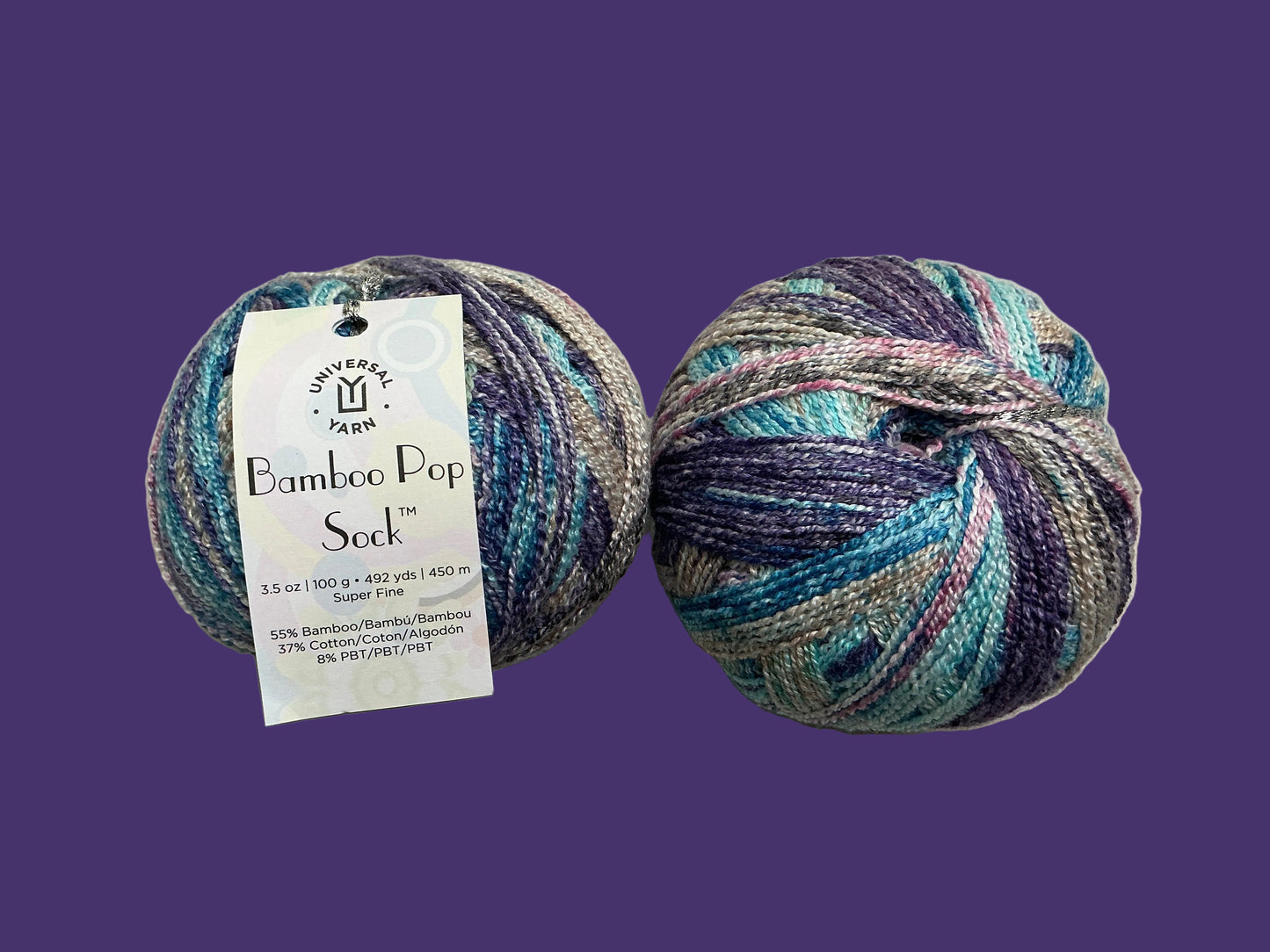 Universal Yarn-Bamboo Pop Sock-Tundra 801