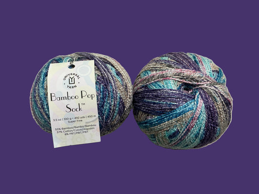 Universal Yarn-Bamboo Pop Sock-Tundra 801