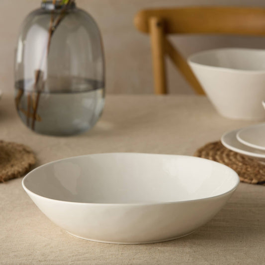 Linen Cream Pasta Bowl 13in x 3in 128 oz