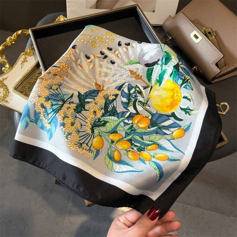 Fashion Print Square Scarf