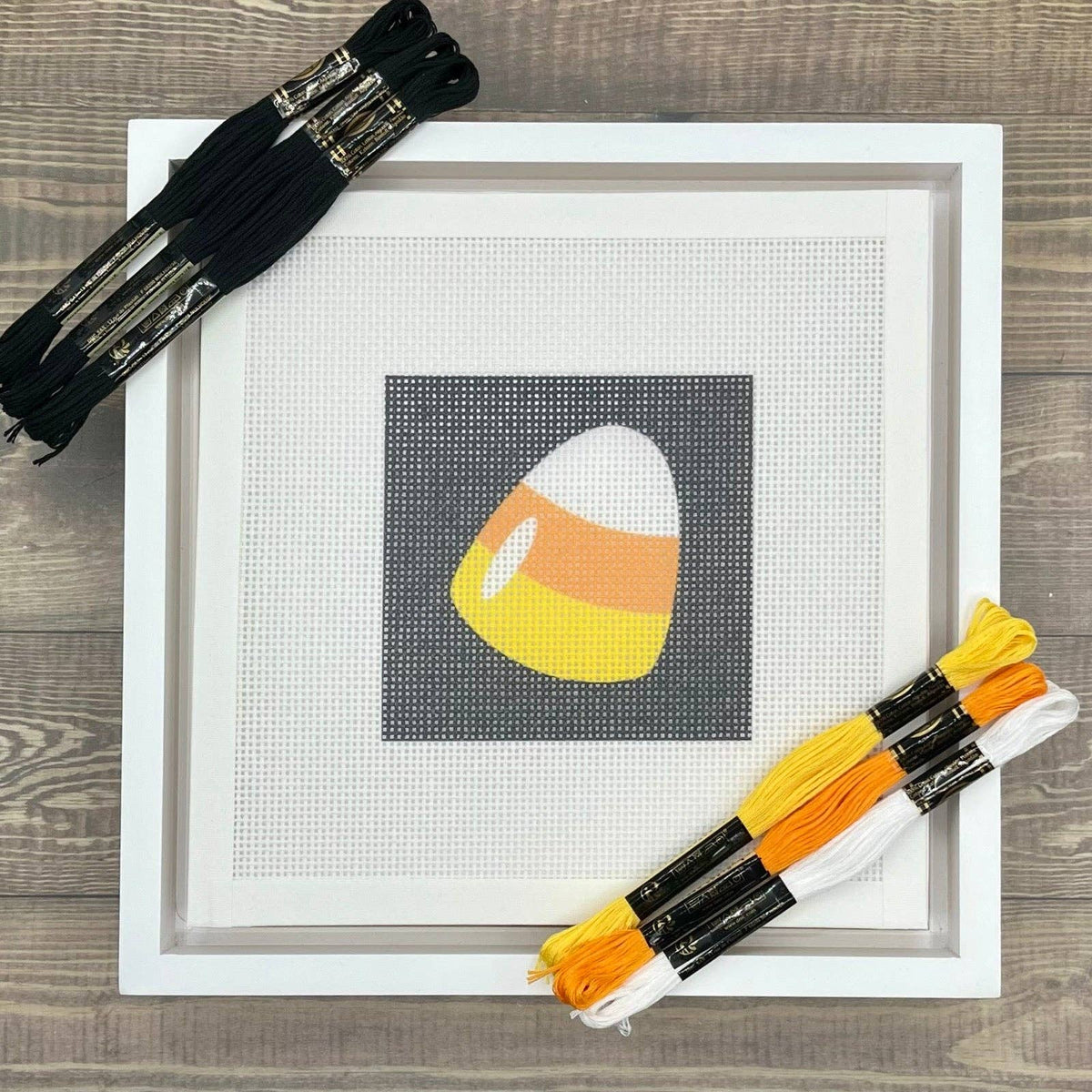 Halloween Candy Corn Needlepoint Design