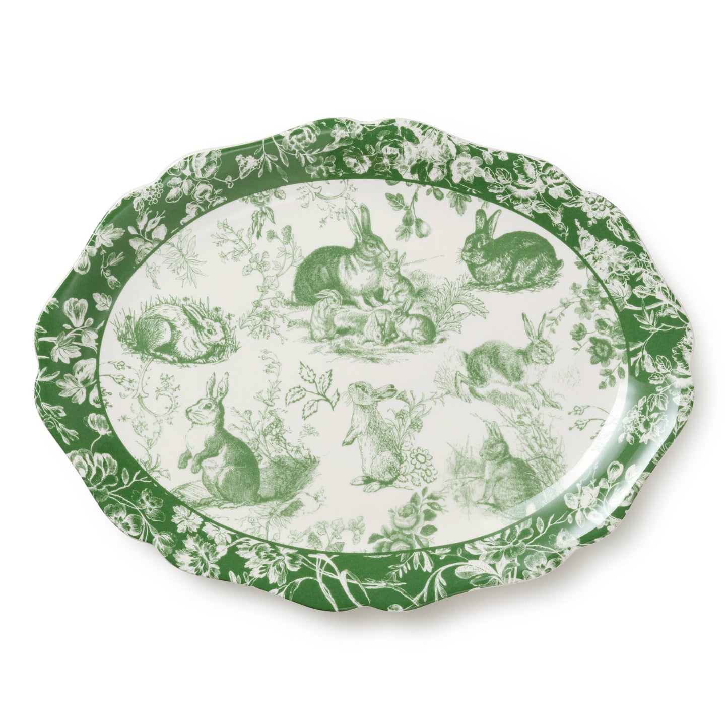 Le Jardin Oval Platter 16in x 12in